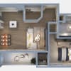 Floor plan: 1 Bedroom 1 Bathroom
