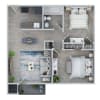 Floor plan: Two Bedroom - Classic