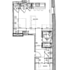 Floor plan: Studio H-Line (Furnished)