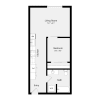 Floor plan: Urban One Bedroom A01B