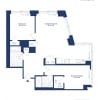 Floor plan: 2 Bed 2 Bath O