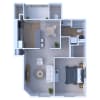 Floor plan: 1 Bed/1 Bath- Millers Crossing