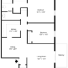 Floor plan: 2 BR 1 BA