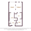 Floor plan: Studio One Bath (S1.1)