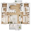 Floor plan: Cottage B