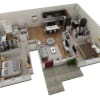 Floor plan: 2 BR Grand Courtyard