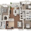 Floor plan: Three Bedroom C2