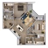 Floor plan: B3D