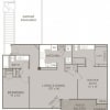 Floor plan: 2 Bedroom FPL Vault - Renovated