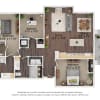 Floor plan: Three Bedroom - 3AA