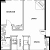 Floor plan: 1X1