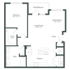 Floor plan: The Merle | 1 Bed | 1 Bath