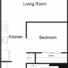 Floor plan: One Bed One Bath - A2