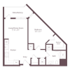 Floor plan: A3 | 1 Bed | 1 Bath