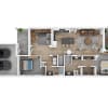 Floor plan: 2 Bed/2 Bath Den-Crystal Sand