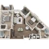 Floor plan: Two Bedroom B2C
