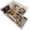 Floor plan: 1 BR Designer Overlook
