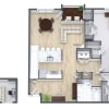 Floor plan: 2 Bed  2 Bath  Loft  G Style