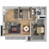 Floor plan: 1 Bedroom