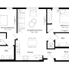 Floor plan: Unit E