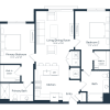 Floor plan: C3 | 2 Bed | 2 Bath