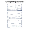 Floor plan: Two Bedroom-Townhouse-One Bath