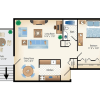 Floor plan: GARDEN B 1 Bed 1 Bath