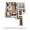 Floor plan: One Bedroom E