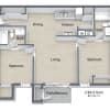 Floor plan: Two Bedroom