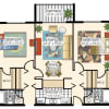 Floor plan: Model D