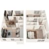 Floor plan: 2 Bed 2 Bath Townhome