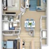 Floor plan: 2 Beds | 2 Baths Lower