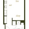 Floor plan: Studio B1