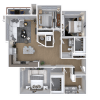 Floor plan: 3x2-1452