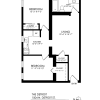 Floor plan: 2 Bedroom, 1 Bath