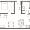 Floor plan: One Bedroom - A5
