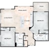 Floor plan: 2 Bedroom 2 Bath A