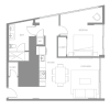 Floor plan: Navona One Bedroom Flat C Palazzo