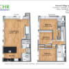 Floor plan: 3 Bed/2.5 Bath Townhome - The Adams