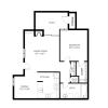 Floor plan: 1 Bedroom