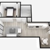 Floor plan: One Bed ~ One Bath