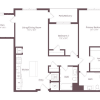 Floor plan: B4.1D | 2 Bed | 2 Bath | Den