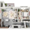 Floor plan: Delmonico (A1B)