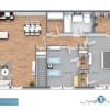 Floor plan: Renovated 2 Bedroom
