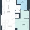 Floor plan: 1 Bed/1 Bath-a10d
