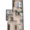 Floor plan: 1 Bedroom