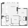 Floor plan: 2 Bed/2 Bath JR 2B-A ANSI A_880 P