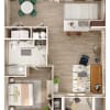 Floor plan: 1 Bedroom
