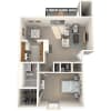 Floor plan: One Bedroom Apartment