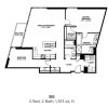 Floor plan: B6 - Two Bedroom Two Bath